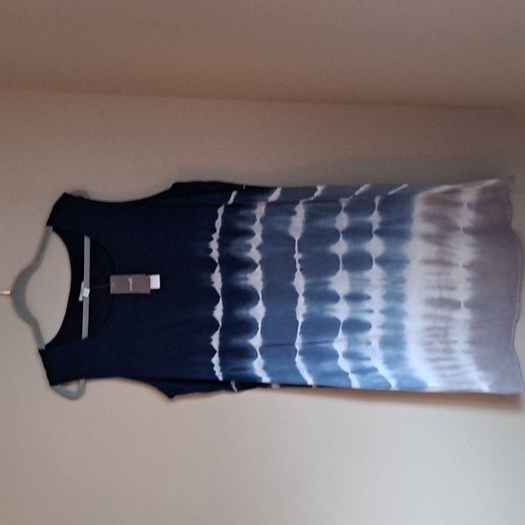 Pure Jill Dip Dyed Sleeveless Tie Tied Sundress Size Xl P - Picture 1 of 6